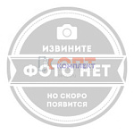 Кран водоразборный кор. излив, ручка белый пластик, 1/2" металл ХРОМ
