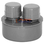 ПП TEBO Вакуумный клапан серый D 50 (1/260шт)