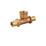 Тройник аксиальный 16X1/2"вн.X16  (120/10ш)