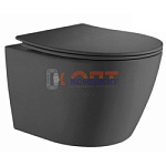 Унитаз подвесной, цвет СЕРЫЙ (1шт)