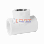 PPR VIEIR Тройник комбинированный 25-1/2" ВНУТ.Р. латунь (140/20шт)