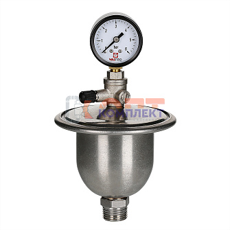 Гаситель гидроударов мембранный с манометром 0