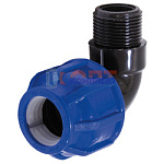 ПНД Отвод нар. резьба 90 x 2.1/2"  (1/10шт)