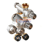 Термостатический узел для нижнего подкл. рад. Двухтрубная система (комплект) 1/2"х100% (1 /32шт)