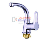 смеситель G.Lauf для умывальника с пов. изливом, ø35, гайка(корона) ZOP1-A045