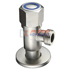 КРАН УГЛОВОЙ с керамической кран-буксой, AISI 304, ¹⁄₂"-³⁄₄", НР⁄НР (упак.50/10 шт)