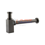 Сифон для раковины, цвет графит (20/1шт)