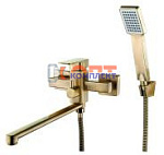 смеситель G.Lauf для ванны с плоским пов. изливом, ø35, встр. Переключение,бронза NEB7-A123KT