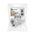 Тройник 1/2"x1/2"x1/2" вн-вн-вн (в индивидуальном пакете) AQUALINK (140/1)