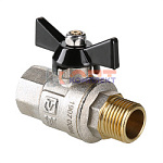 Кран шар. PERFECT, рукоятка бабочка 1" вн.-нар. (6 /24шт)