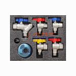 Набор кранов для подкючения газового котла 1/2-3/4 "ViEiR" (16/1шт)