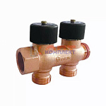 Коллектор водоразборный с регулировычными вентилями 3/4"x2 вых. (40/1шт)