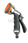 Пистолет для полива 8 режимов, металл, мягкая ручка