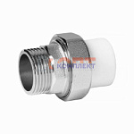 PPR VIEIR Муфта разъемная (американка) 25 х 1" НАР.Р. латунь  (150/10шт)