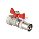 Кран шар. под пресс, рукоятка бабочка 16х1/2 вн. (12 /192шт)