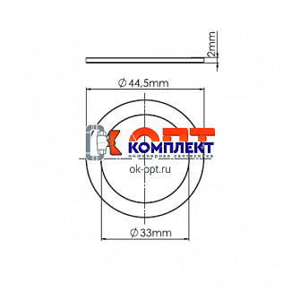 Прокладка плоская, 40 мм (25/1500шт) 1