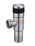 Кран угловой Solone для подкл. с/т приборов 1/2"х1/2" нерж. сталь, ремонтопригодный, кран-букса