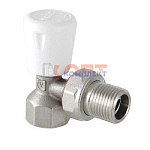 Клапан ручной для рад.  угловой 1/2" (9 /135шт)