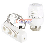 Термоголовка с выносным настенным датчиком, диап. регул-ки 6,5 - 28°C, жидкостная (5 /40шт)