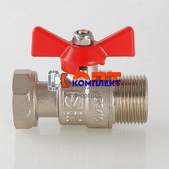 Кран шаровой с накидной гайкой 1/2" вн.-нар. 3