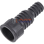 Штуцер для шлангов 1/2" и 3/4 внутренняя резьба, пластик