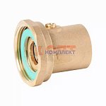 Соединение с накидной гайкой 1 1/2" х 1", со встроенным шаровым краном (80/10шт)