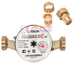 ВОДОСЧЕТЧИК универсальный DUX СВ-15-110мм + ШТУЦЕРА комплект (1/20шт)
