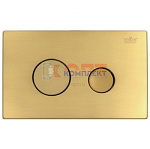 60 Кнопка смыва ЗОЛОТО для инсталяции механическая, круглые клавиши (20/1шт)