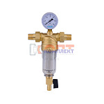 фильтр самоочищ. с маном. 1/2" для хол. воды прозрач. корпус VR (1/10шт)