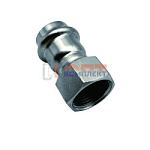 Соединитель из нерж. стали  15×1/2" внутр. резьба "VER-PRO"   (100/5шт)