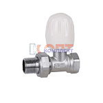 Вентиль ручной регулировочный ПРЯМОЙ ВЕРХНИЙ VIEIR 1/2 (10/60шт)