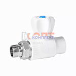 PPR VIEIR Кран для радиатора 25 x 3/4" прямой (латунный шар) "ViEiR" (90/1шт)