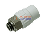 PPR VIEIR муфта с накидной гайкой под 20 x 3/4" ЕВРОКОНУС латунь (230шт)