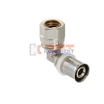 Угольник пресс 20мм с переходом на обжим 15мм  (10 /90шт)