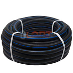 Шланг полив ТЭП 3/4" (18мм) ТОРНАДО армированный, черный с синей полосой, (бухта 20м)