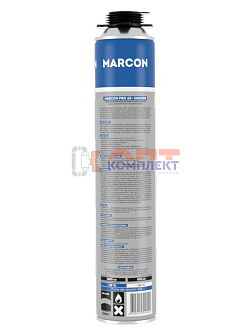 Пена монтажная профессиональная MARCON  65+ (ЗИМНЯЯ) от -20°С до +25°С (1000 мл/940 гр) (12шт) 2