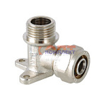 Водорозетка обжимная 16х1/2" нар.  (10 /90шт)