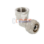 Угольник обжимной с переходом на вн. р. 20х3/4"  (10 /60шт)