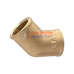 Уголок 45 градусов, латунь, FF 1/2" (160/10шт)