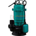 Погружной дренажно-фекальный насос с режущим ножом (мощность 1100Вт; напор 13м; расход 21 м3/час) ка