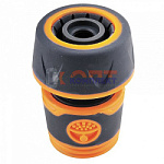 Соединитель (коннектор) для шланга 3/4", без аквастопа, мягкий пластик