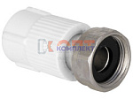 PPR TEBO Муфта с накидной гайкой 20x1/2" (мет.штуцер)  (40/240шт)
