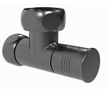Кран для полотенцесушителя графит 3/4"F x1"F (60/2шт)