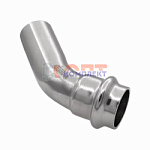 Уголок 45° из нержавеющей стали 108ax108a  "VER-PRO" (2/1шт)