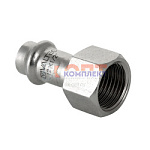 Соединитель нерж. сталь с вн.р. 22х1/2"   (5 /130шт)