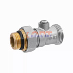 Узел нижнего подключения для радиатора раздельный прямой 3/4"x1/2"(100/1шт)