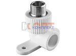 PPR TEBO Угольник комб. нар.р. 25x1/2" с креплением  (10/80шт)