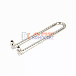 Аксиальный угольник радиаторный сдвоенный с хромированной латунной трубкой 16x15x16 (20/1шт)