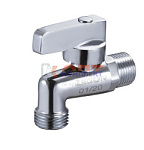 Кран шаровый Zegor угловой усиленный удлиненный для подкл. с/т прибор 1/2"х3/4" латунь ХРОМ (1/60шт)