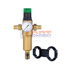 фильтр самоочищ. с рег. давления и манометром 3/4" для гор. воды лат.корпус VR (1/10шт)